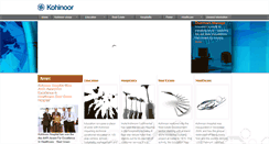 Desktop Screenshot of kohinoorgroup.co.in